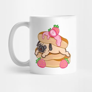 Pug Loves Pancakes Mug